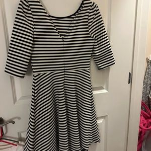 Dress with v back